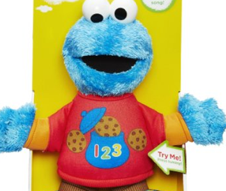 sesame street talking 123 cookie monster figure