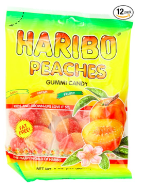 Amazon: Haribo Gummi Peaches 12-Pack – Only $10.23 — FreebieShark.com