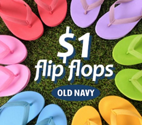 old navy flip flop $1 sale 2020