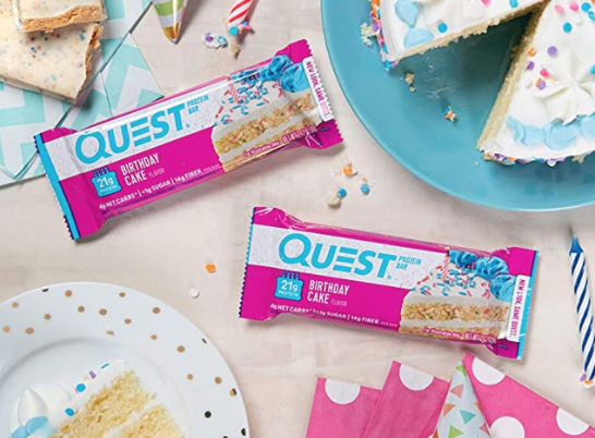 Amazon: Quest Birthday Cake Protein Bars 12-Pack - Only $12.65 ...