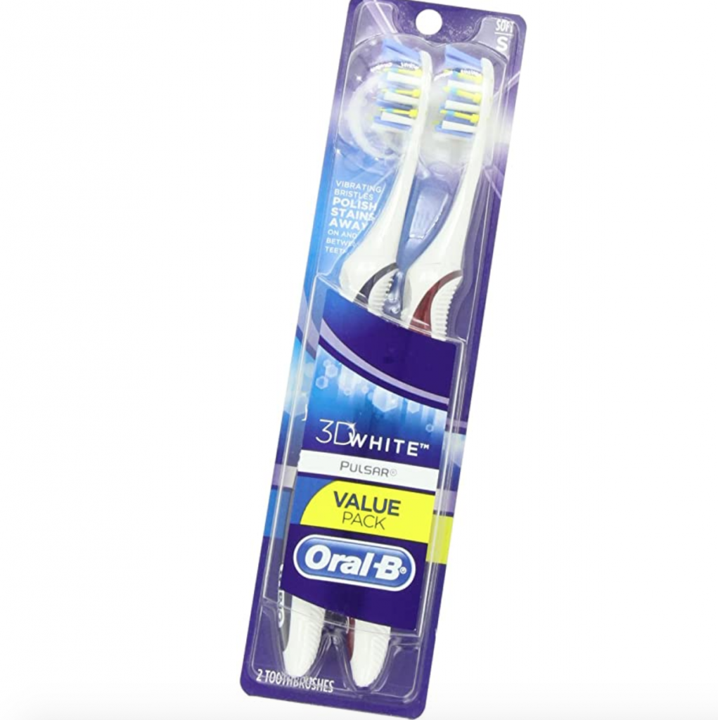 Amazon: Oral-B Pulsar 3D White Toothbrush 2 Pack - Only $4.75 ...