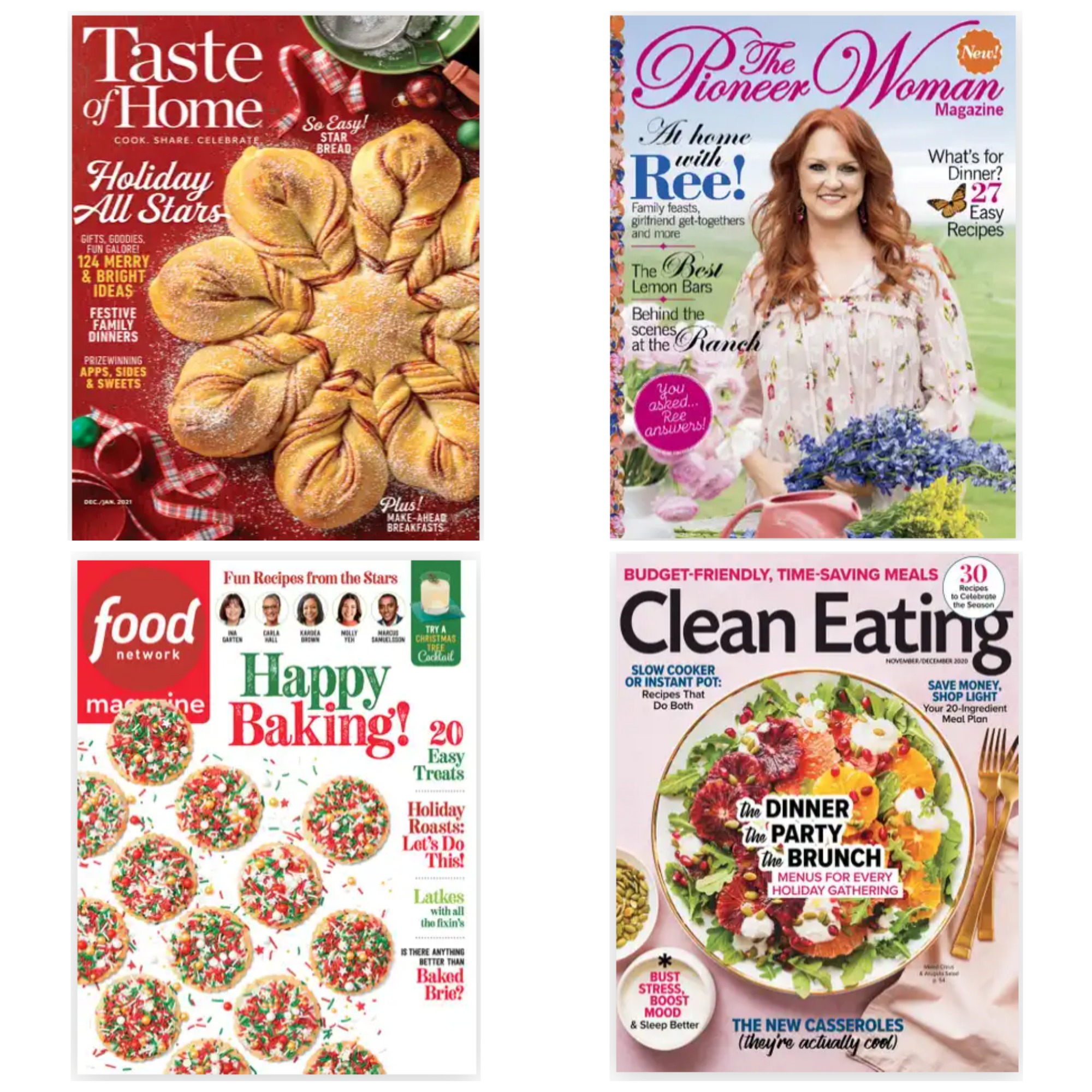 Food magazine subscriptions