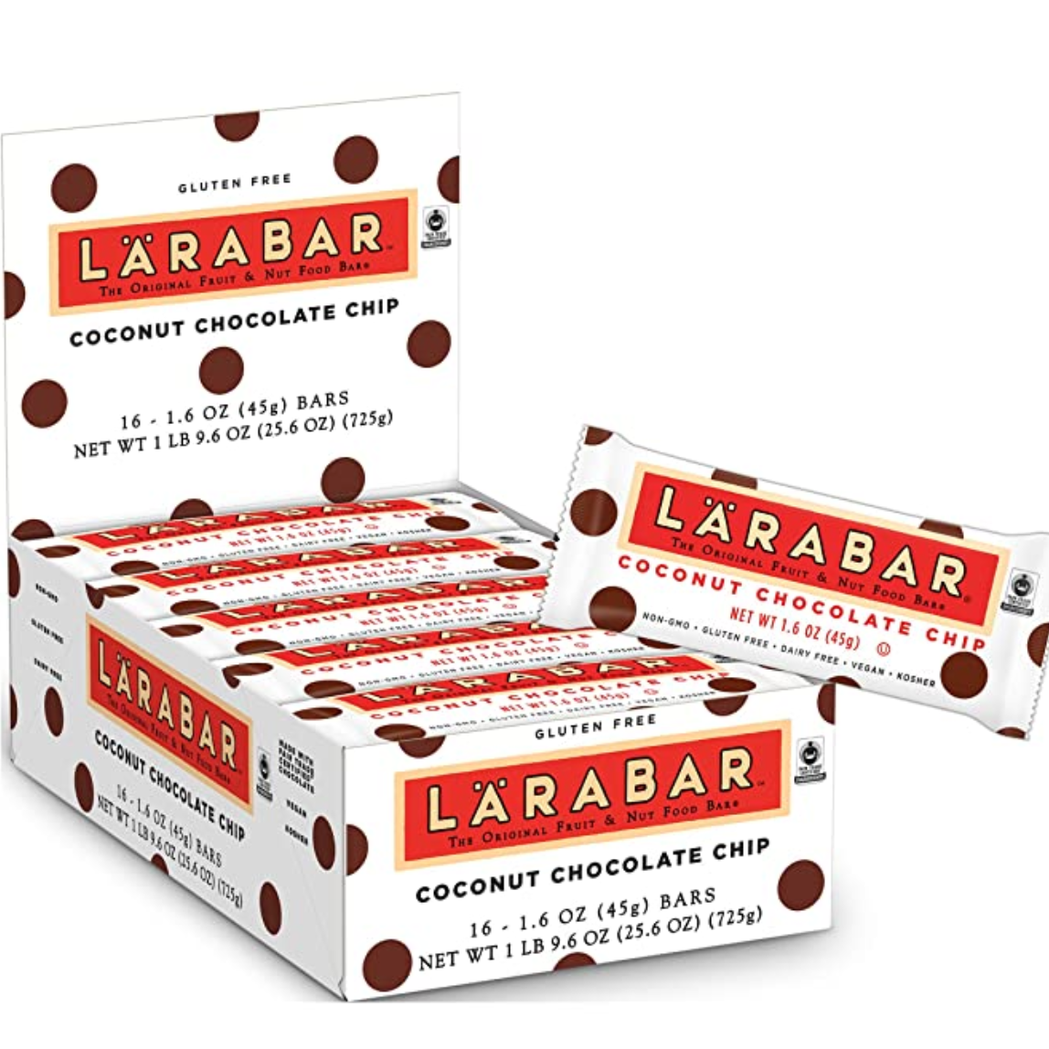 Amazon: Larabar Coconut Chocolate Chip Gluten Free Bars (16 Pack ...