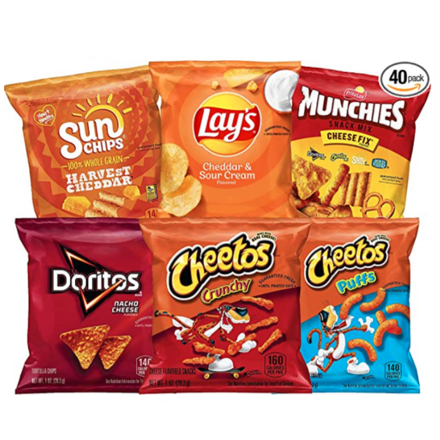 Amazon: Frito Lay Cheesy Mix Variety Pack (40 Count) – Only $12.10 ...