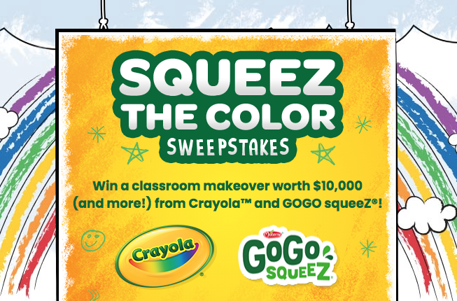 GoGo squeeZ & Crayola Sweepstakes | FreebieShark.com