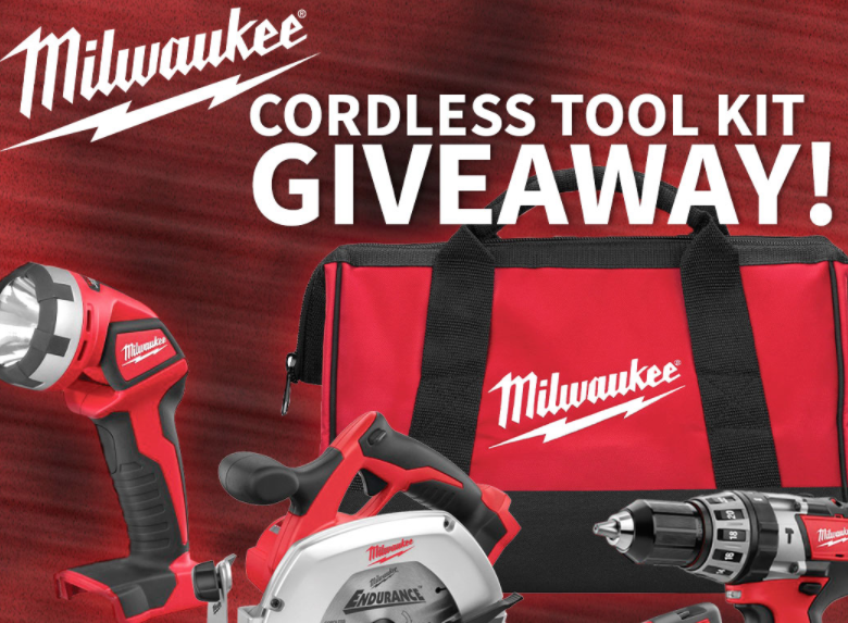 Milwaukee Cordless Tool Kit Sweepstakes (5 Winners!) | FreebieShark.com