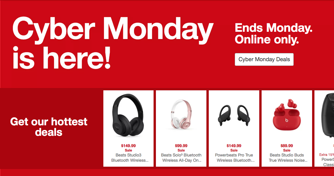 Target Cyber Monday Sale Live Now