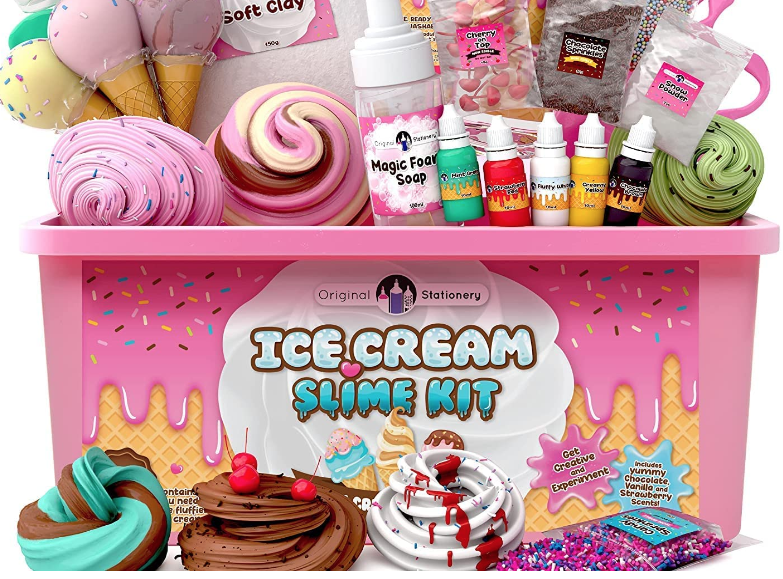 Original Stationery Ice Cream Slime Kit for Girls, Ghana