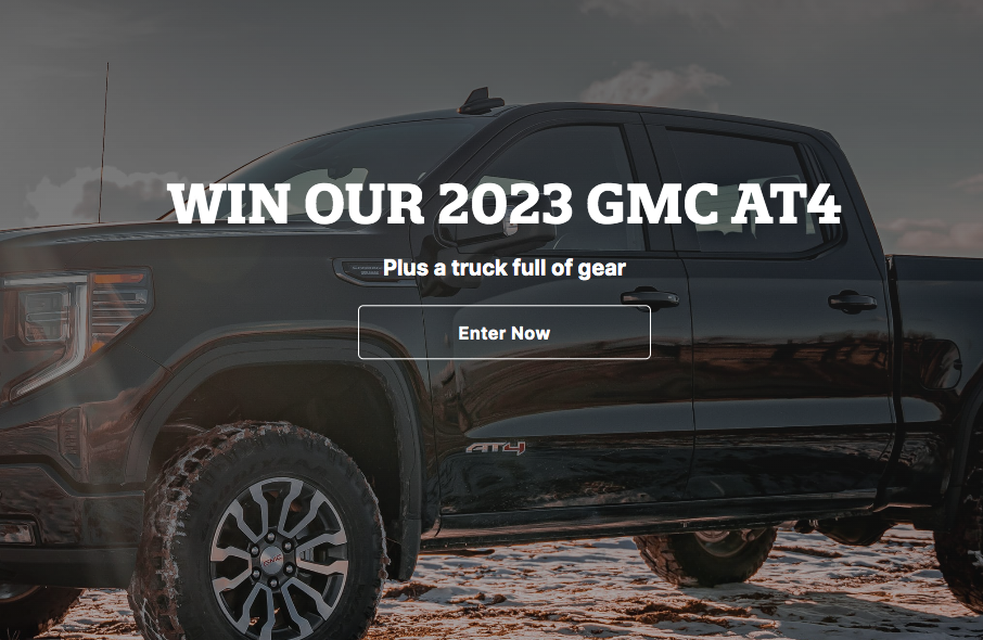 Sportsman's Warehouse 2023 Truck Sweepstakes