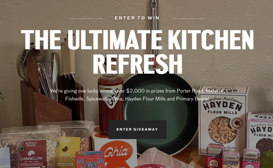 Porter Road The Ultimate Kitchen Refresh Sweepstakes   Screen Shot 2023 02 21 At 7.46.09 AM 