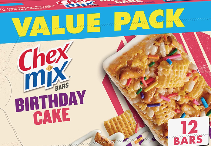 Amazon: Chex Mix Birthday Bars 12-Pack - Only $4.39 | FreebieShark.com