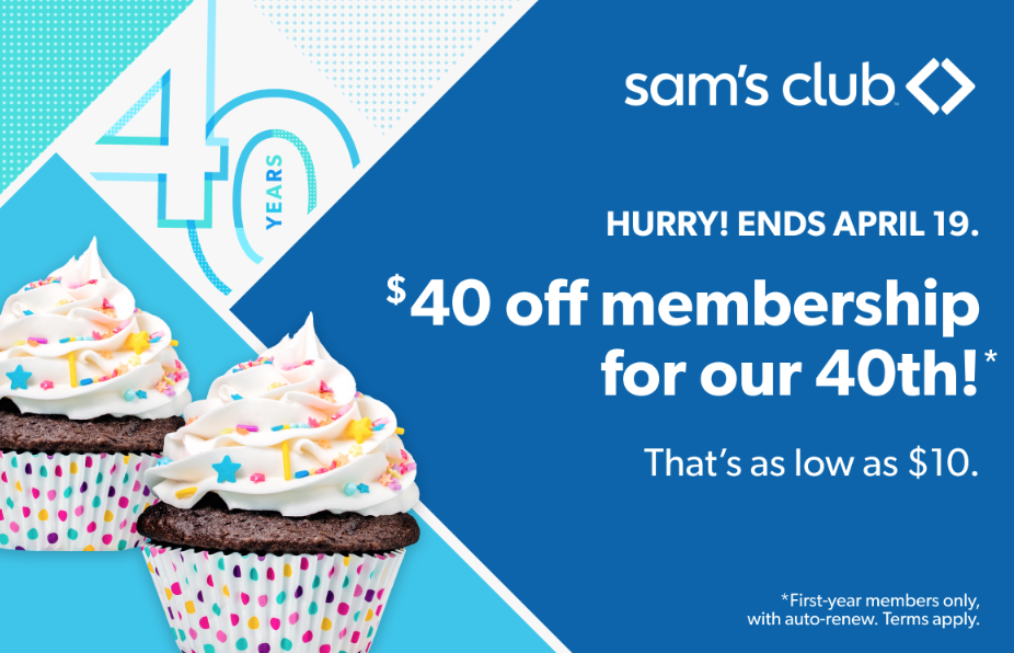 Sam's Club Offering $10 Memberships For 40th Birthday | Ksdkcom