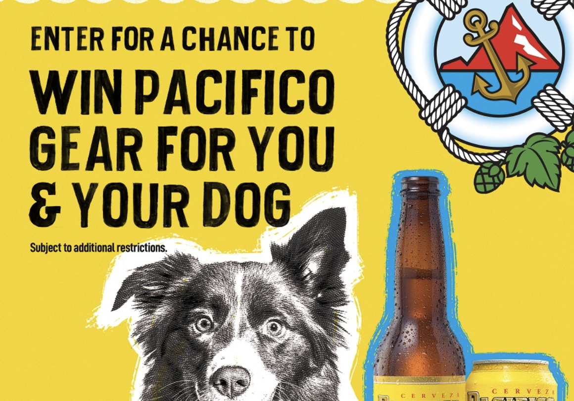 Pacifico Clara Summer Dog Gear Sweepstakes (Select States 5 Winners