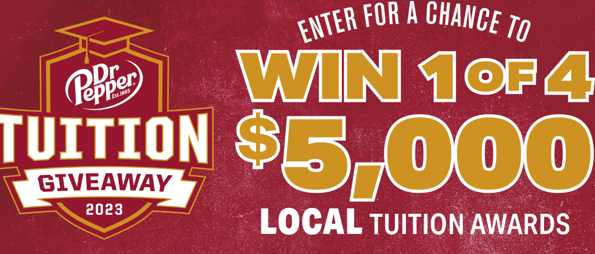 Dr. Pepper Tuition High Country Sweepstakes (Select States 4 Winners